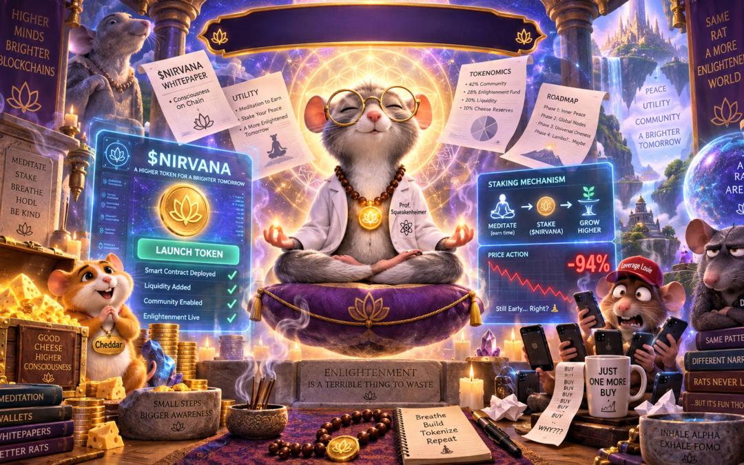 Lab Rat Achieves Enlightenment, Immediately Tokenizes It